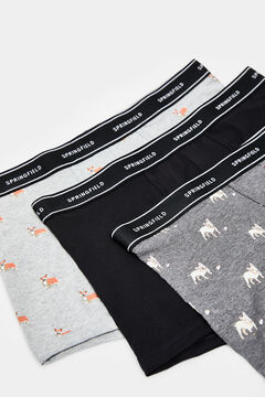 Springfield Pack 3 boxers perros negro