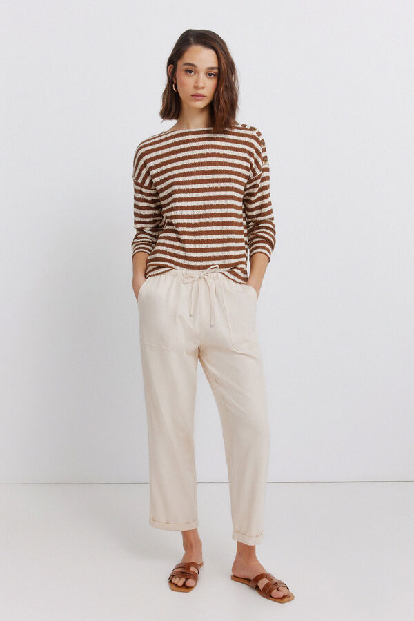 Springfield Pantalones jogger estampado