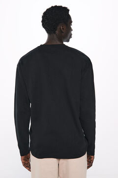 Springfield Camisa manga larga textura negro