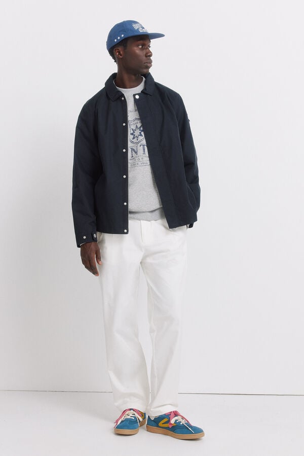 Springfield Pantal&oacute;n recto relaxed fit marfil