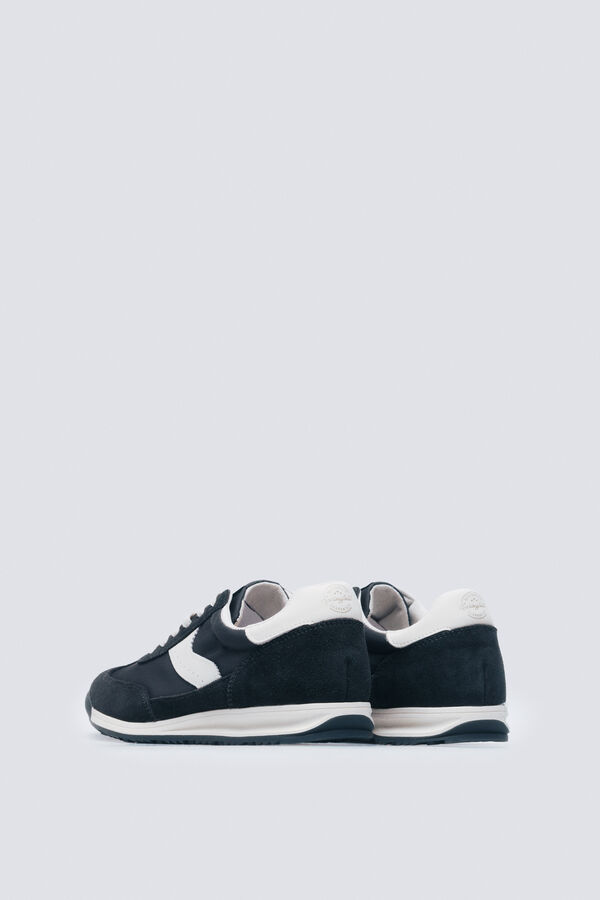 Springfield Sneaker de piel estilo retro azulado