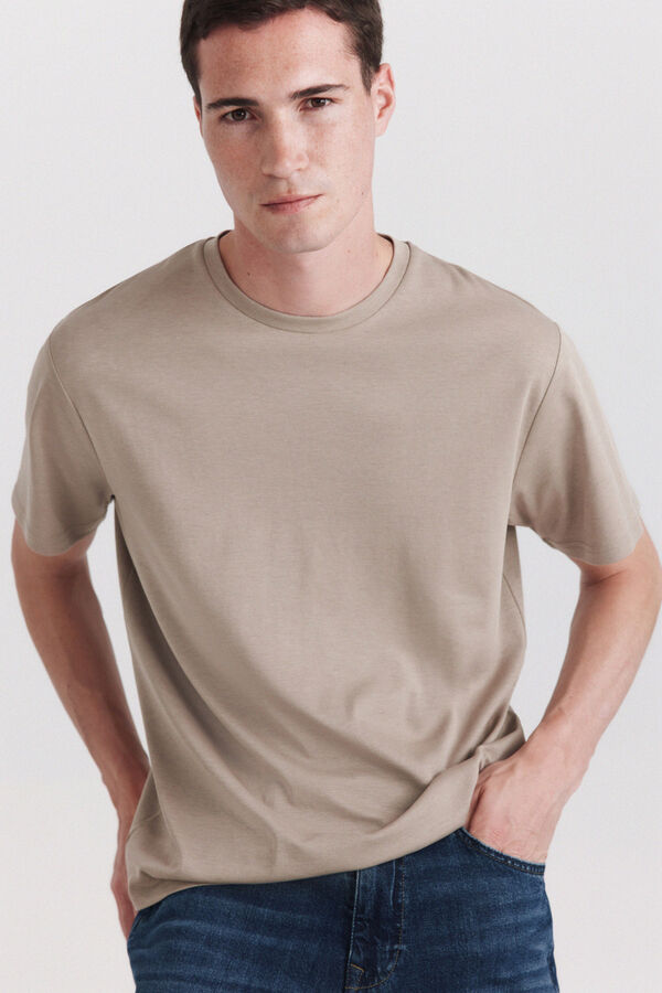Springfield Playera de aspecto t&eacute;cnico caf&eacute;