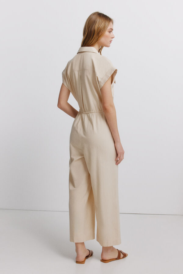 Springfield Jumpsuit con bolsillos caf&eacute;