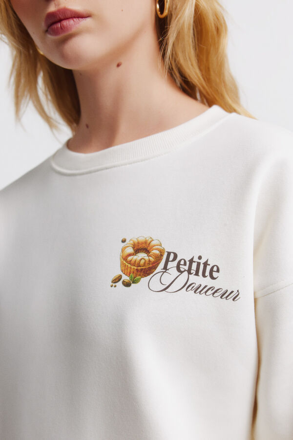 Springfield Sudadera Caf&eacute; boheme blanco