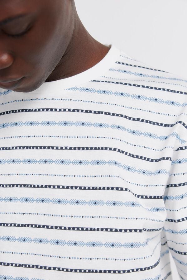 Springfield Playera b&aacute;sica Aop marfil