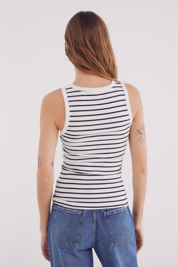 Springfield Playera tirantes nadadora estampado