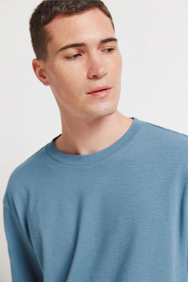 Springfield Playera textura azul