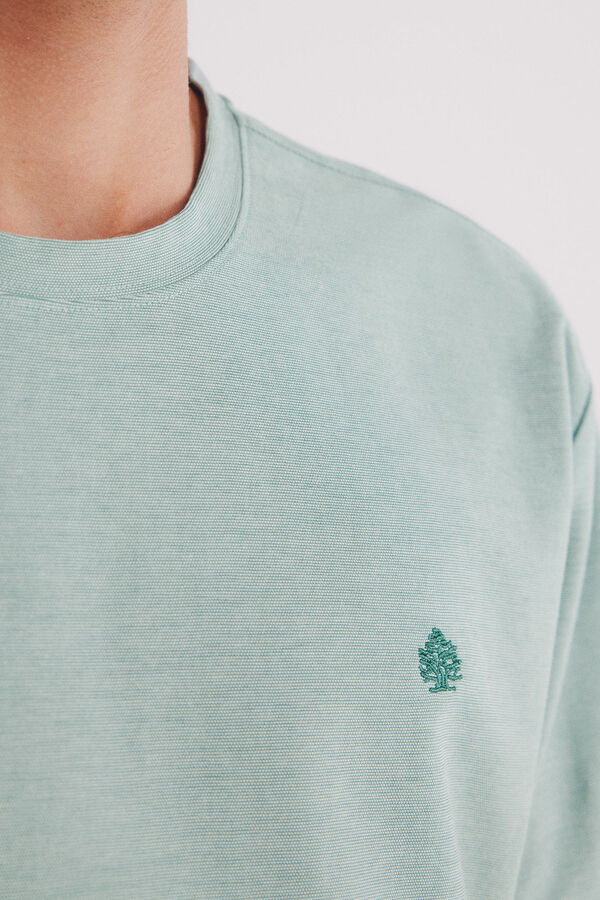 Springfield Playera piqué oxford verde