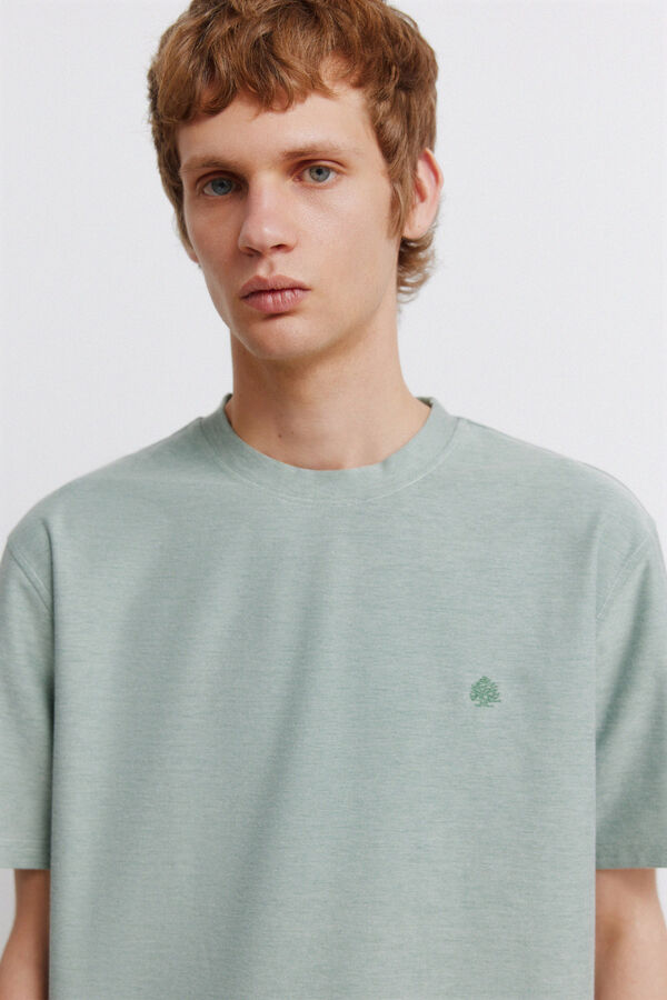 Springfield Playera de oxford verde