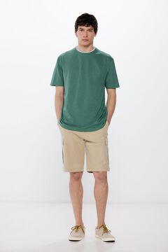 Springfield Playera doble piqué verde