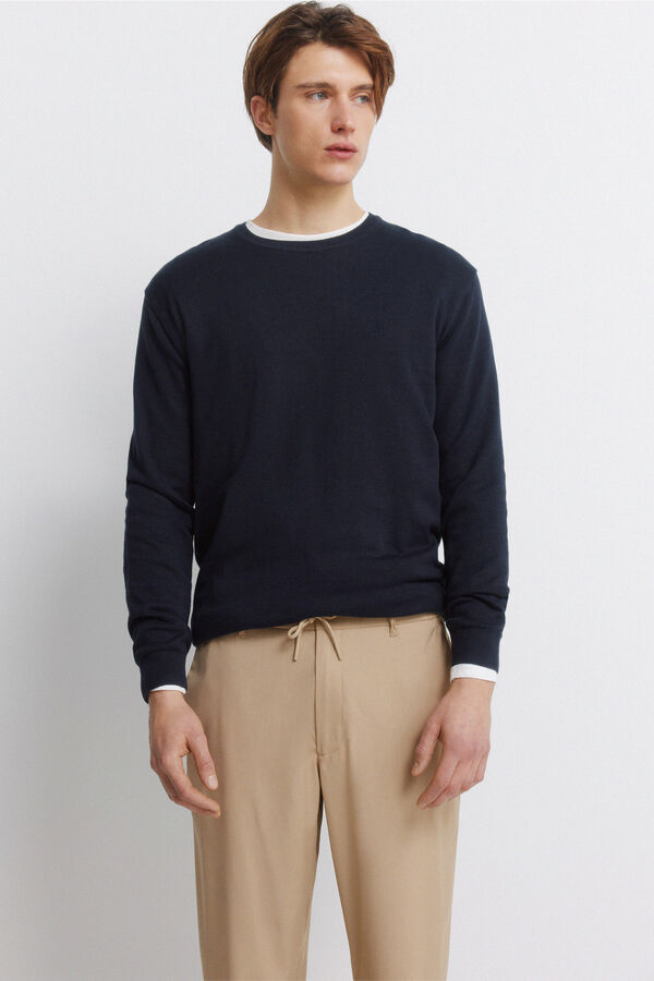 Springfield Pantal&oacute;n recto holgado beige