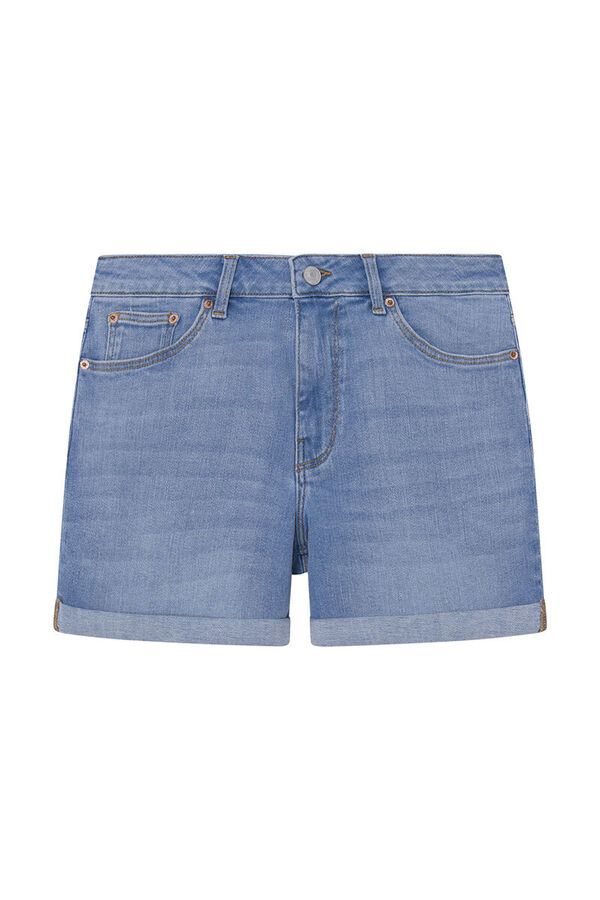 Springfield Short jean básico azul medio