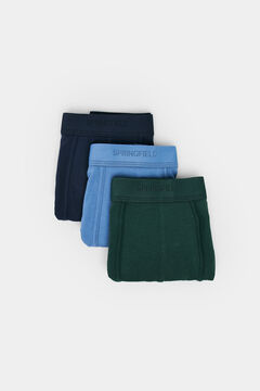 Springfield Pack 3 bóxers básicos azul
