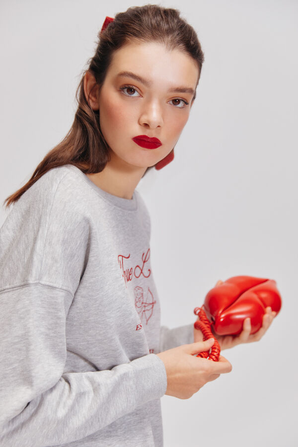 Springfield Sudadera "True love" gris