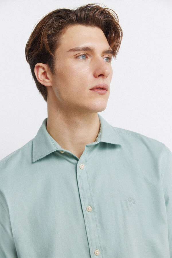 Springfield Camisa estructura verde