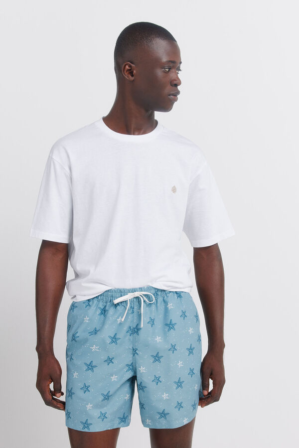 Springfield Traje de ba&ntilde;o estampado de estrellas azul