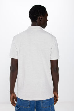 Springfield Polo piqué bloque color regular fit gris