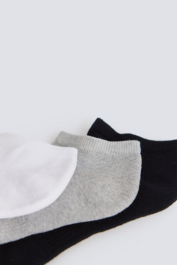 Springfield Pack 3 calcetines tobilleros gris