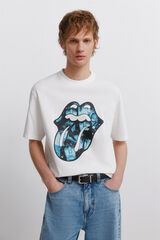 Springfield Playera Rolling Stones marfil