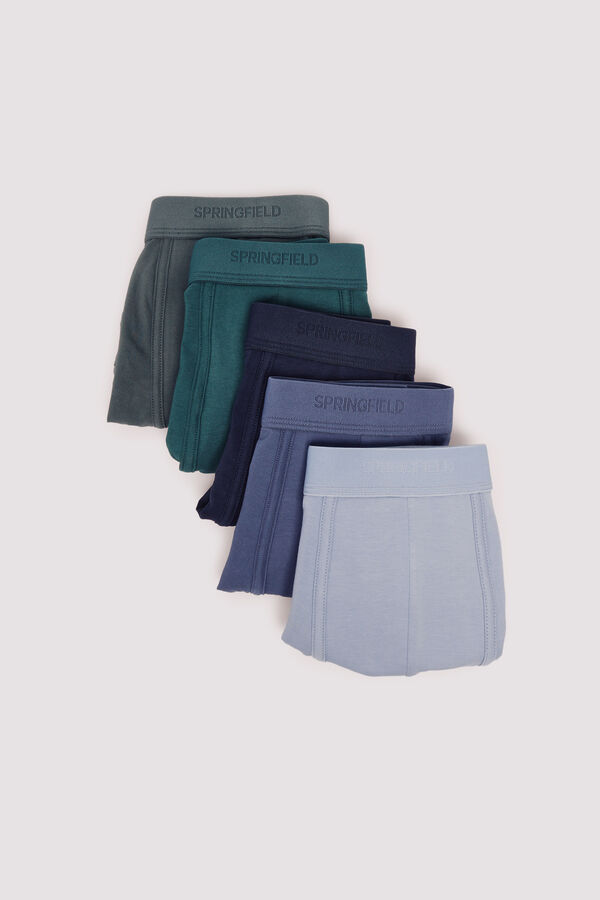 Springfield Pack 5 bóxeres azul