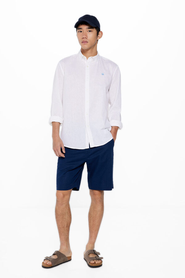 Springfield Bermuda lino azul