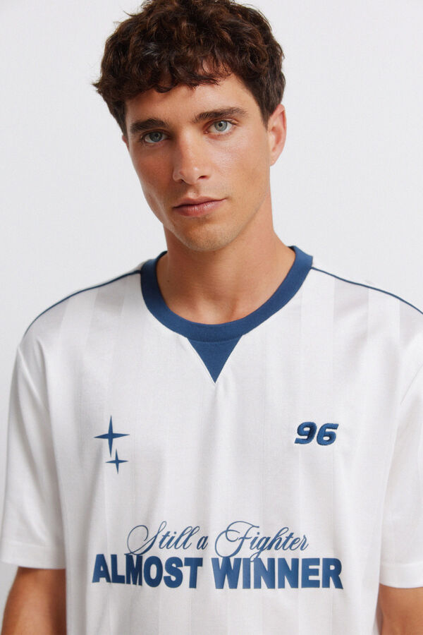 Springfield Playera de f&uacute;tbol almost blanco