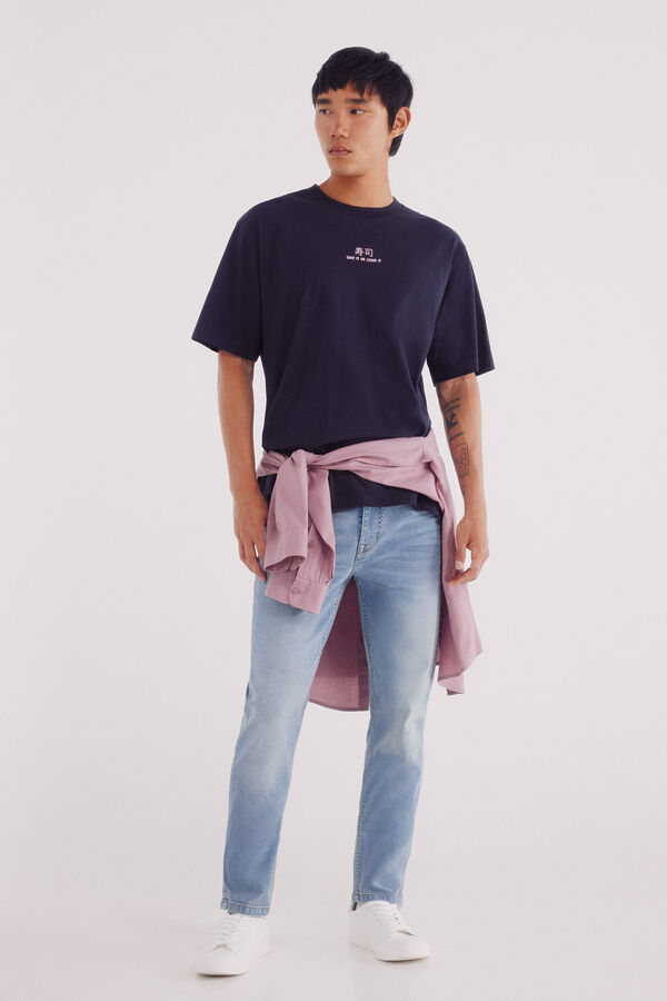 Springfield Camiseta take it or leave it azul