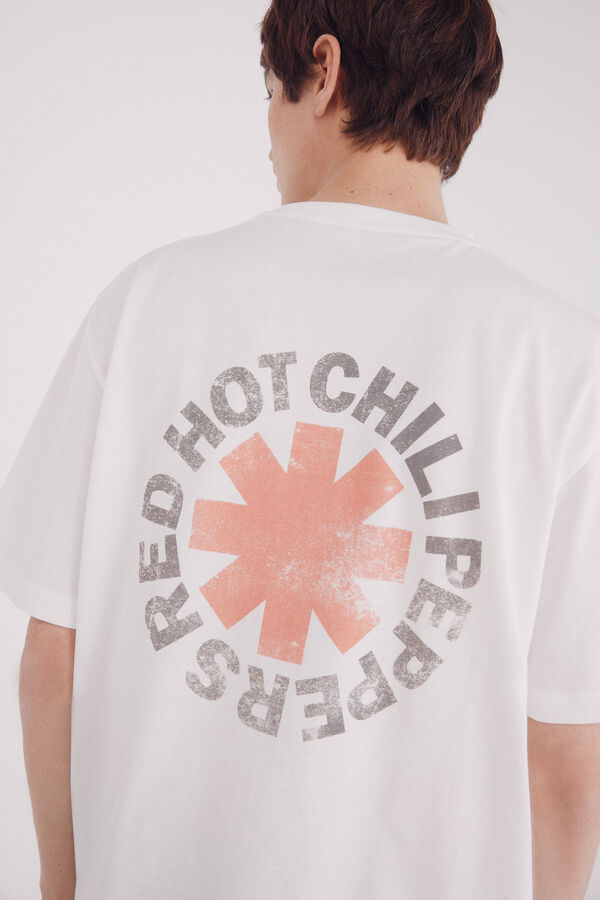 Springfield Playera Red Hot Chili Peppers marfil