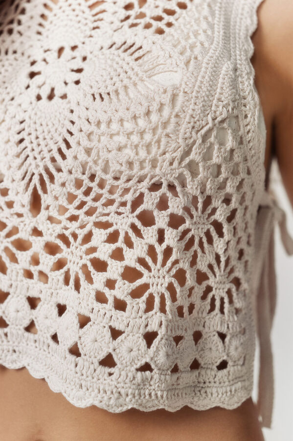 High Spirits Chaleco Dulcie blanco