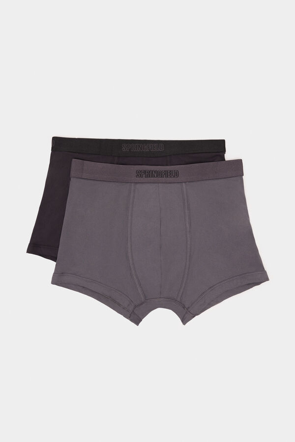 Springfield Pack 2 boxers básicos microfibra negro