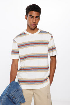 Springfield Playera rayas marfil