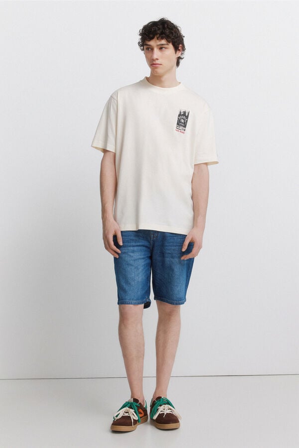 Springfield Playera Twin Peaks blanco