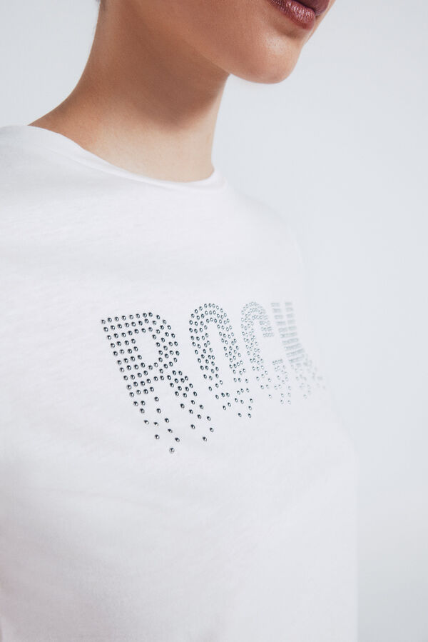 Springfield Playera "Rock" estampado