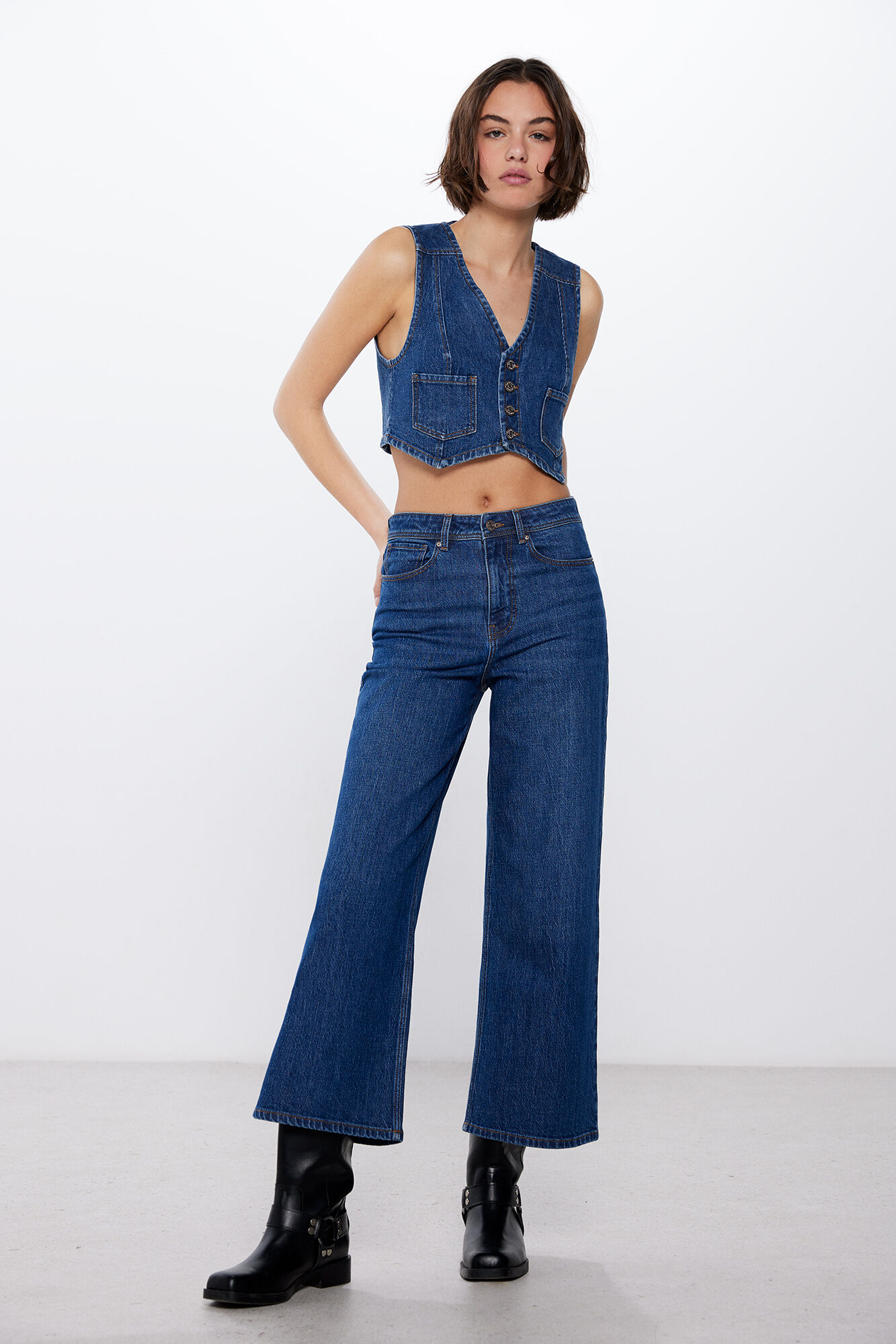 Jeans Blueberry Wide Leg Pantalones de mujer WomenSecret MX