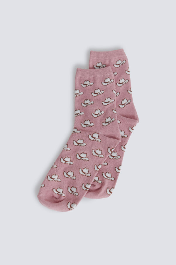 Springfield Calcet&iacute;n largo sombreros rosa