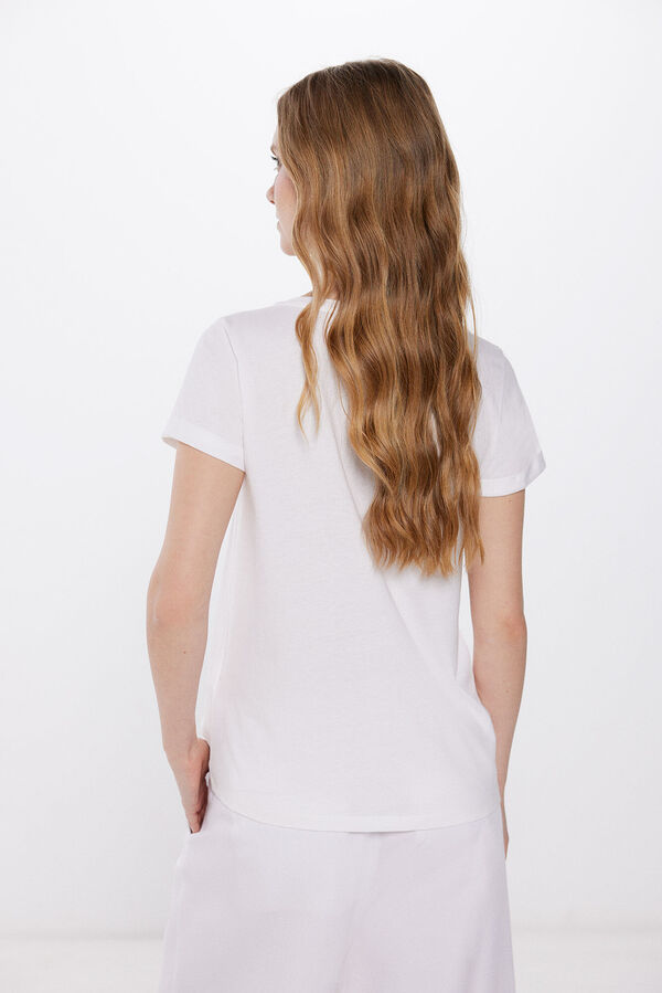 Springfield Playera Gráfica Marina beige