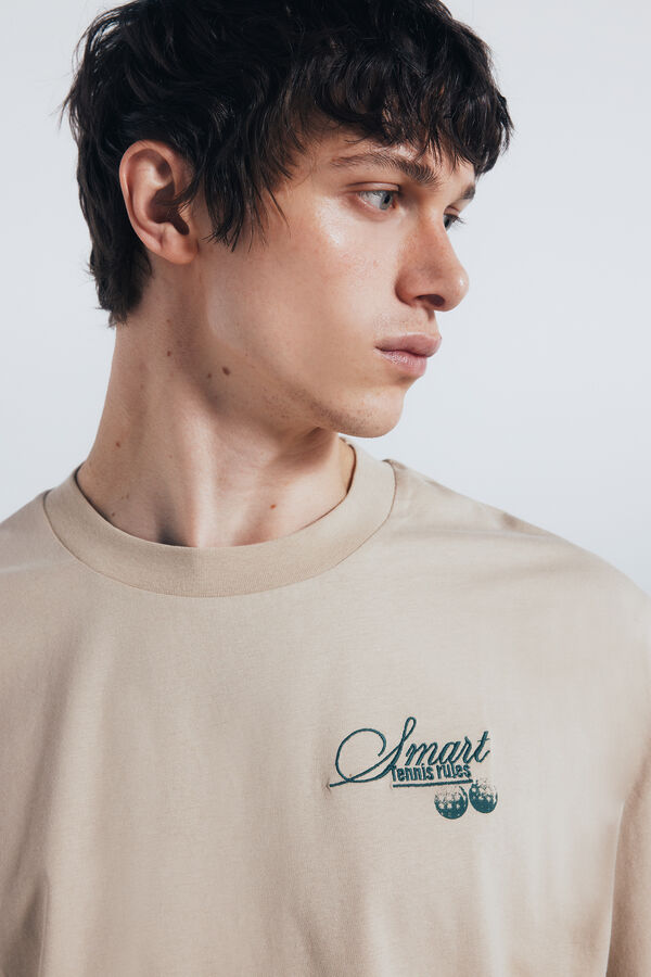 Springfield Camisa smart tennis beige