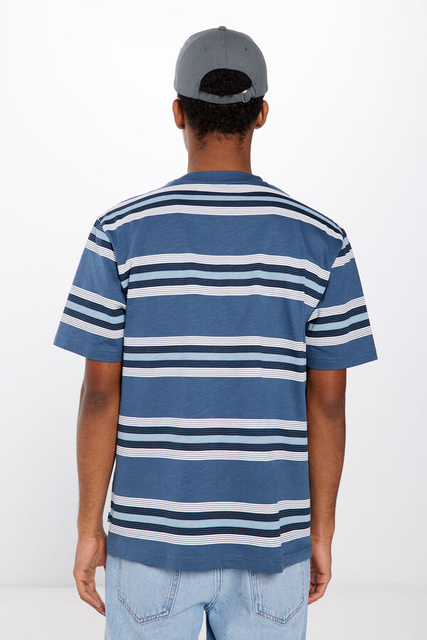 Springfield Playera rayas azul