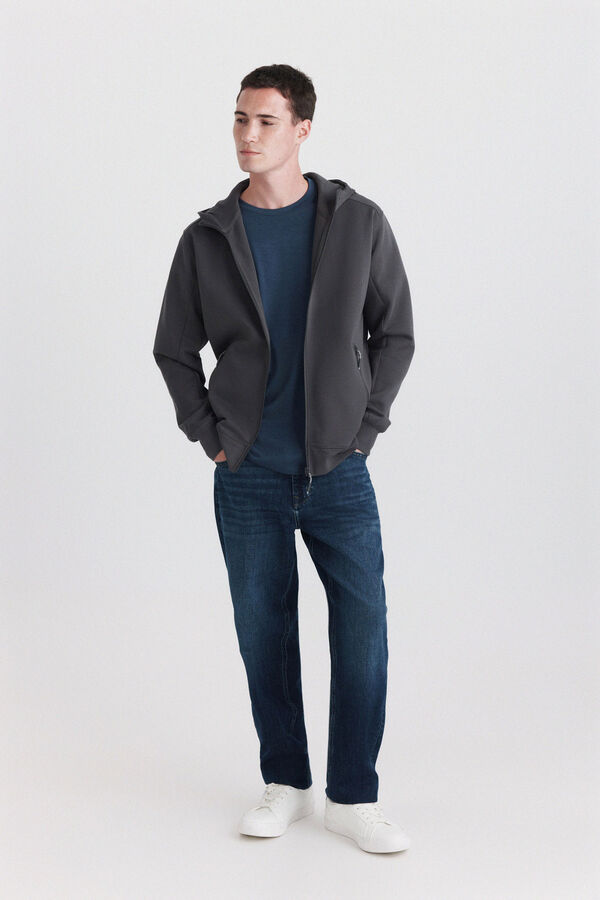 Springfield Playera de aspecto t&eacute;cnico azul mezcla