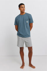 Springfield Pijama corta Sherk turquesa