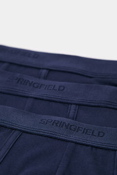 Springfield Pack 3 bóxers básicos azul