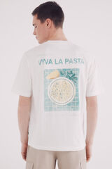Springfield Playera viva la pasta marfil