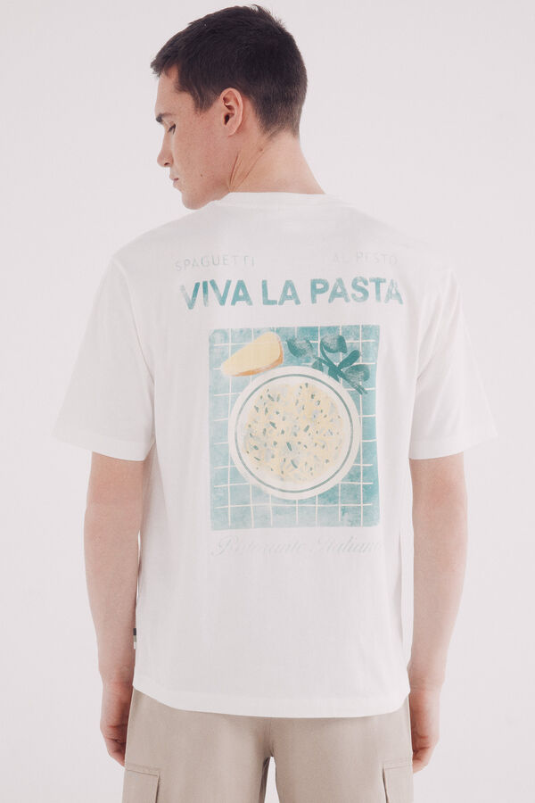 Springfield Playera viva la pasta marfil