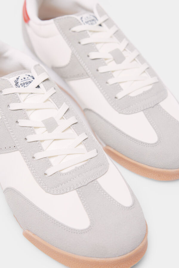 Springfield Zapatilla tejido estilo retro estampado