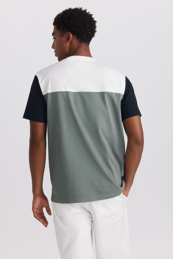 Springfield Playera color block verde