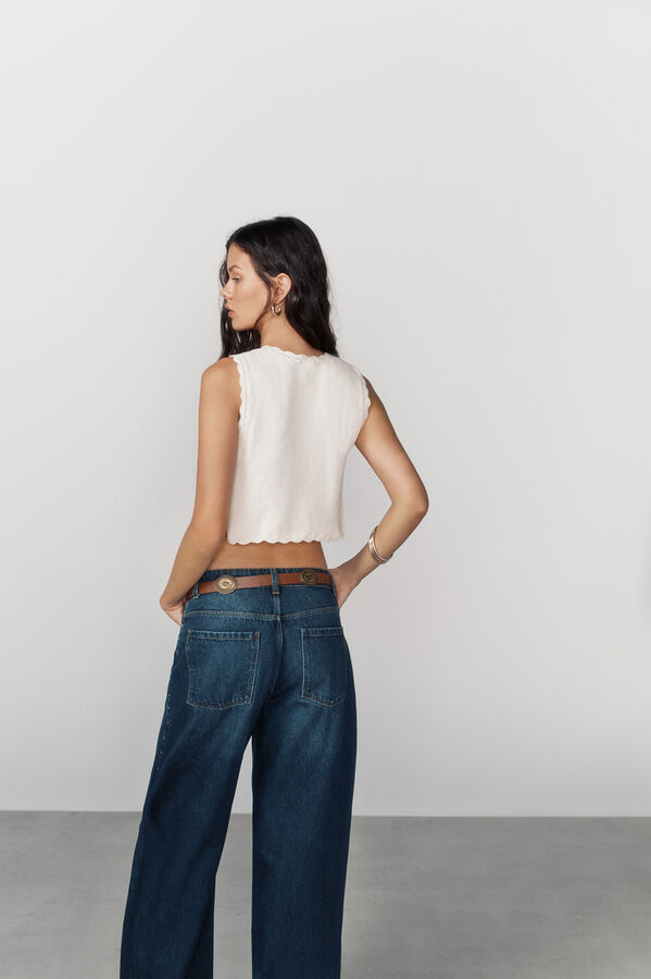 High Spirits Chaleco Dulcie blanco