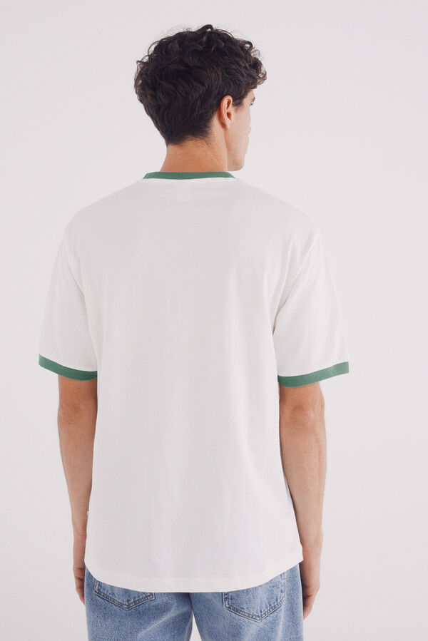 Springfield Playera contraste stay dreams marfil