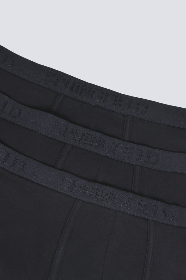 Springfield Pack 3 boxers b&aacute;sicos negro