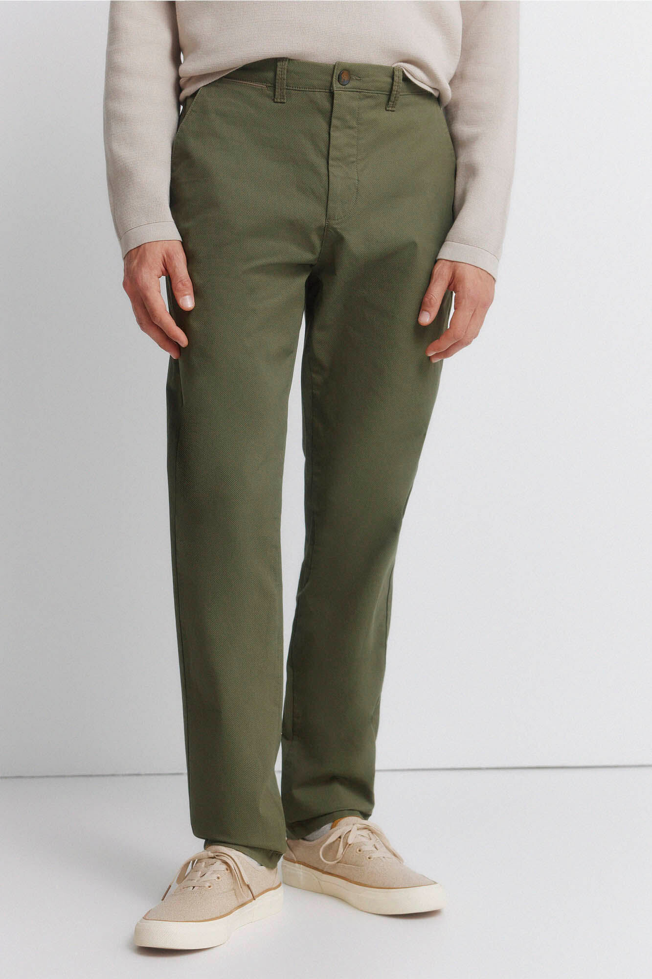 Springfield Pantal&oacute;n chino microestampado slim fit