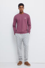 Springfield pijama larga azul